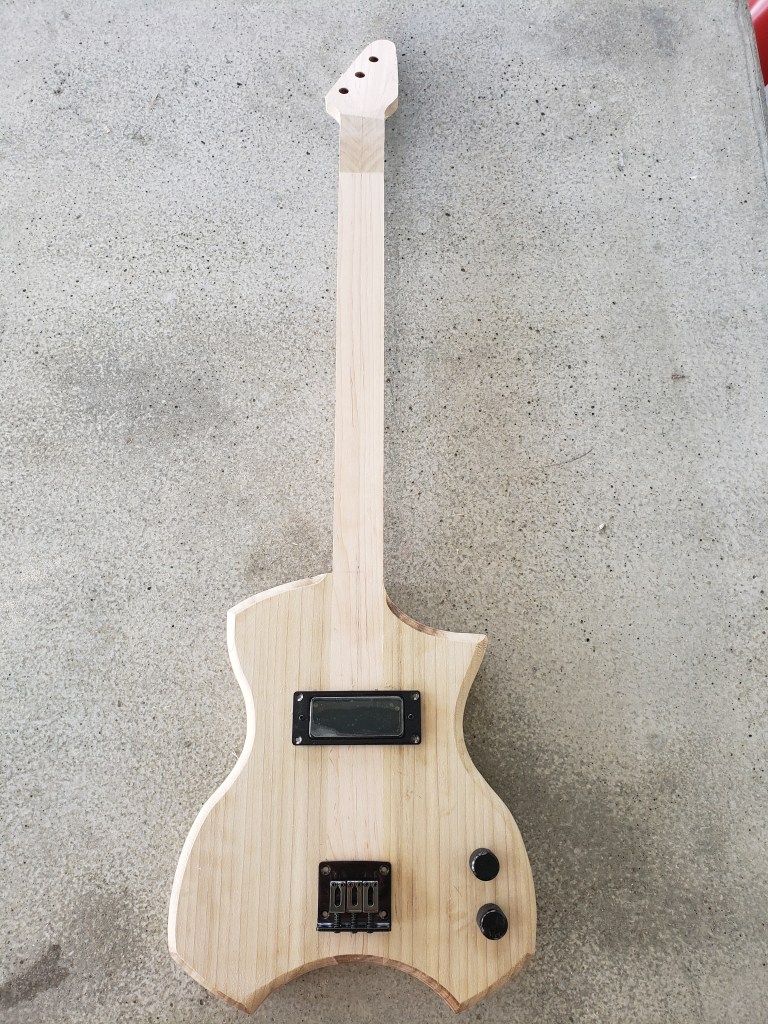 Electric 3-string guitar